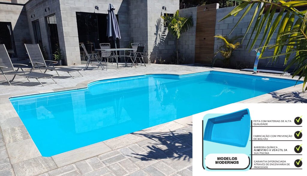 Piscina de fibra ou concreto?